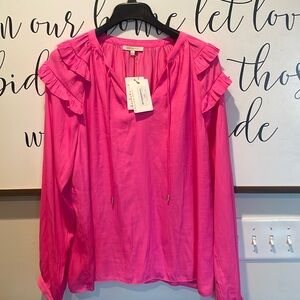 NWT Skies Are Blue hot pink blouse